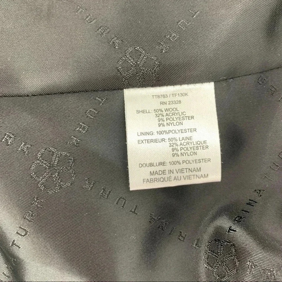 Trina Turk Boucle Tweed Moto zip jacket with leather trim - Picture 5 of 7